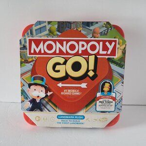 MONOPOLY GO! PORTABLE BOARD GAME- HASBRO GAMING- AGES 8+- FOR 2 TO 4 PLAYERS